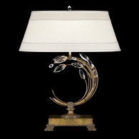 778010 Fine Art Lighting Crystal Laurel 31"H LSF Table Lamp with Gold Finish