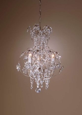7802 Wildwood Lamps Crystal Flowers Chandelier