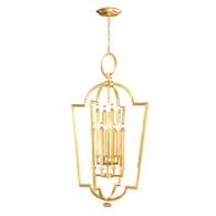 780440-SF3 Fine Art Lamps Allegretto 28"W Round Pendant with Gold Finish