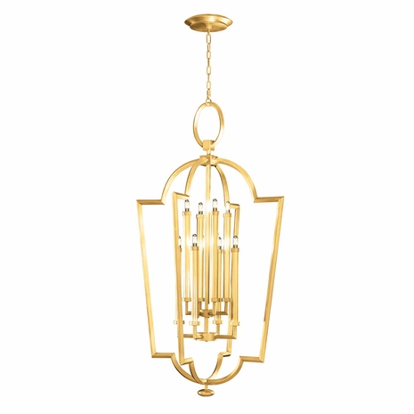 780440-3 Fine Art Lighting Allegretto 28"W Round Pendant with Gold Leaf Finish