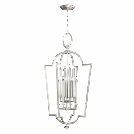 780440-4 Fine Art Lighting Allegretto 28"W Round Pendant with Silver Leaf Finish