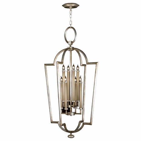 780440 Fine Art Lighting Allegretto 28"W Round Pendant with Silver Finish