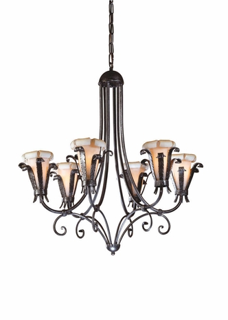 7805 Wildwood Lamps Etruscan Iron Chandelier
