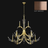 781740-3 Fine Art Lighting Trevi 56"W Round Chandelier with Soft Bronze Ombre Finish