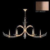 781940-3 Fine Art Lighting Trevi 68"W Oblong Chandelier with Soft Bronze Ombre Finish