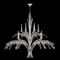 782040-1 Fine Art Lighting Trevi 56"W Round Chandelier with Silver Leaf Finish