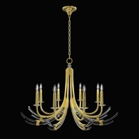 782140-2 Fine Art Lighting Trevi 39.5"W Round Chandelier with Gold Leaf Finish