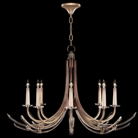 782140-3 Fine Art Lighting Trevi 39.5"W Round Chandelier with Soft Bronze Ombre Finish