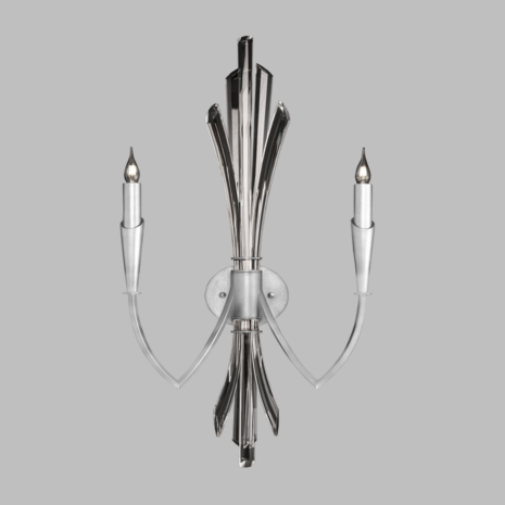 782350-1 Fine Art Lighting Trevi 33"H Sconce with Silver Leaf Finish