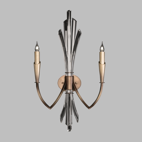 782350-3 Fine Art Lighting Trevi 33"H Sconce with Soft Bronze Ombre Finish
