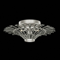 782440-1 Fine Art Lighting Trevi 27.25"W Round Flush Mount with Silver Leaf Finish
