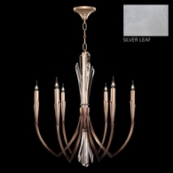 782540-1 Fine Art Lighting Trevi 26"W Round Pendant with Silver Leaf Finish
