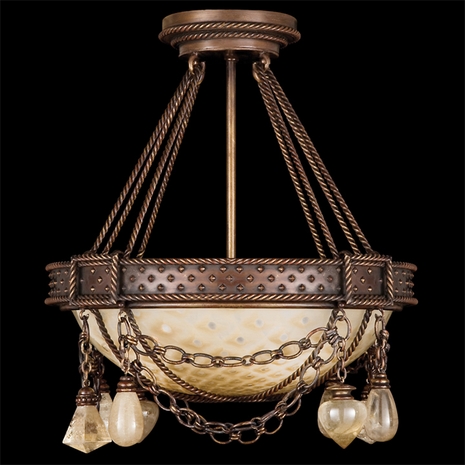 782940 Fine Art Lamps La Mancha 3 Light Semi-Flush Mount