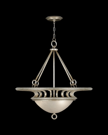 784540 Fine Art Lamps Allegretto Silver 3 Light Pendant