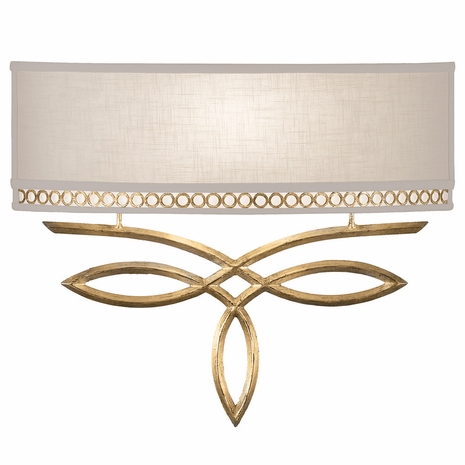 785650-2ST Fine Art Lamps 1 Light Allegretto 15" Sconce with Gold Finish