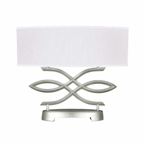 785710-SF41 Fine Art Lamps 2 Light Allegretto 21" Table Lamp with Silver Leaf Finish