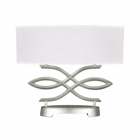 785710-SF41 Fine Art Lamps 2 Light Allegretto 21" Table Lamp with Silver Leaf Finish
