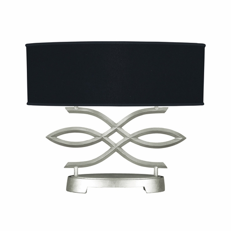785710-SF42 Fine Art Lamps 2 Light Allegretto 21" Table Lamp with Silver Leaf Finish