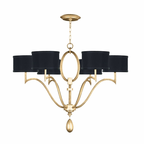 785840-SF34 Fine Art Lamps Allegretto 39"W Round Chandelier with Gold Finish