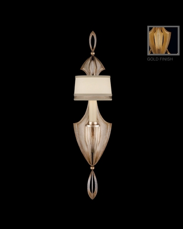 786350-2 Fine Art Lamps Staccato Gold 1 Light Sconce