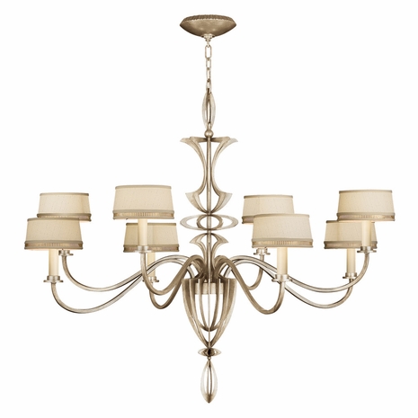 786640ST Fine Art Lamps Staccato Silver 44 inch 8 Light Chandelier