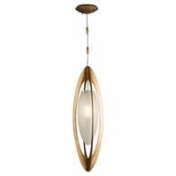 787240-2ST Fine Art Lamps Allegretto 10"W Round Pendant with Gold Finish