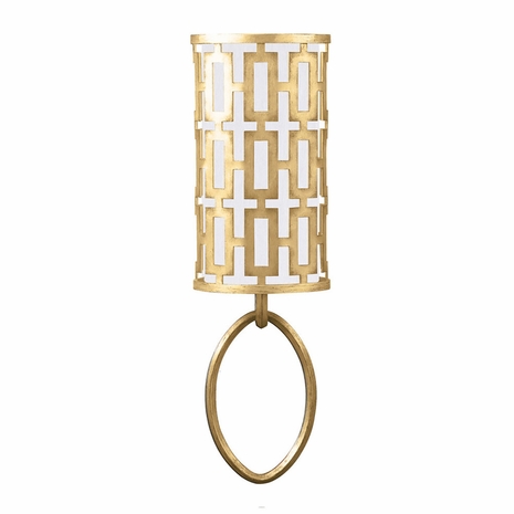 787450-SF33 Fine Art Lamps 1 Light Allegretto 26" Sconce with Gold Leaf Finish