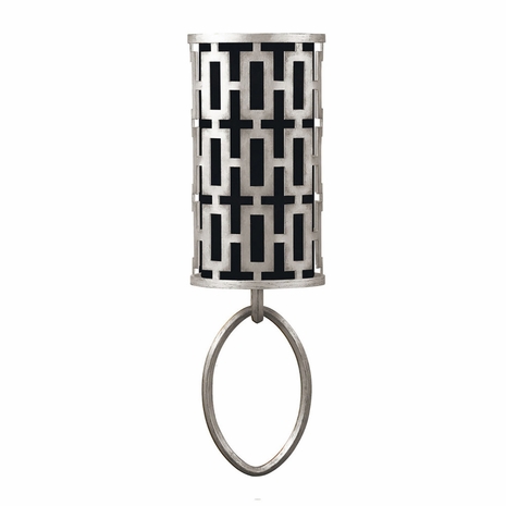 787450-SF42 Fine Art Lamps 1 Light Allegretto 26" Sconce with Silver Leaf Finish