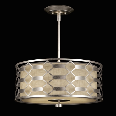 787540FL Fine Art Lamps Allegretto Silver 3 Light Pendant
