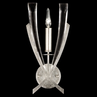 789750ST Fine Art Lamps 1 Light Vol de Cristal 17" Sconce with Silver Finish