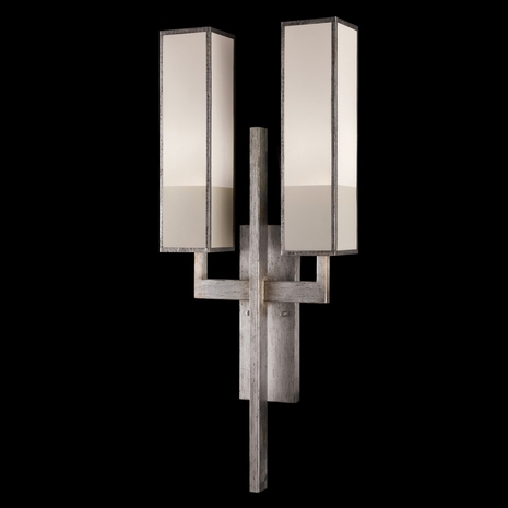 789950-2GU Fine Art Lamps 2 Light Perspectives 33" Sconce with Silver Finish