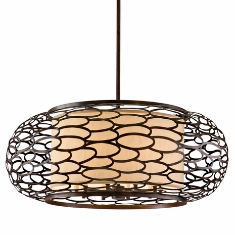 79-410 Corbett Cesto 10Lt Pendant with Napoli Bronze Finish