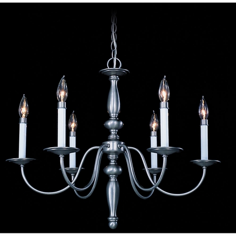 F-7916 Framburg 6-Light Mahogany Bronze Jamestown Dining Chandelier