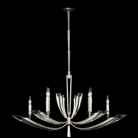 797440ST Fine Art Lamps Vol de Cristal 37 inch 6 Light Chandelier