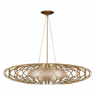 798540-2ST Fine Art Lamps Allegretto 40"W Round Pendant with Gold Finish