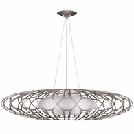 798540-SF4 Fine Art Lamps Allegretto 40"W Round Pendant with Silver Finish