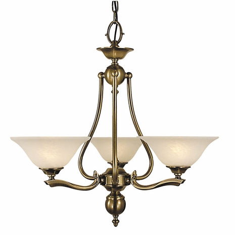 7998 Framburg Lighting Fin de Siecle Three-Light Chandelier