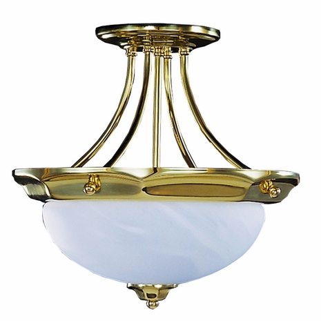 8028 Framburg Lighting Fin de Siecle Medium Semi-Flush Lighting