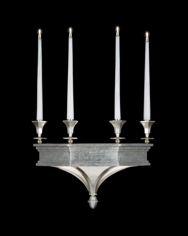 804850-2 Fine Art Lamps Candlelight 21st Century Silver 41001 Light 31 inch Sconce