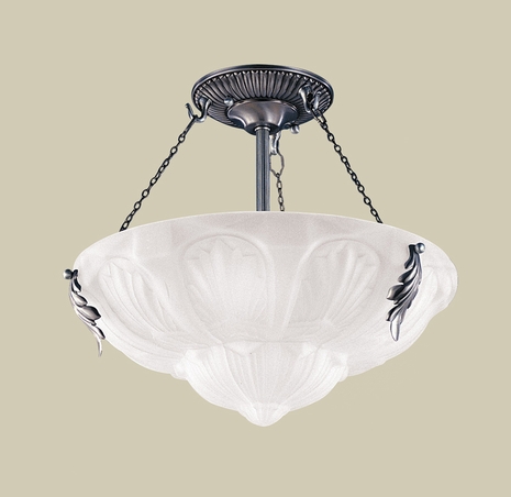 805F Hudson Valley Lighting Satine French Glass Flush Mount