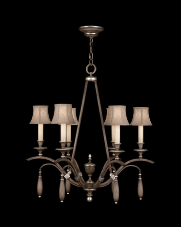 806640ST Fine Art Lamps Villa Vista 36 inch 6 Light Chandelier