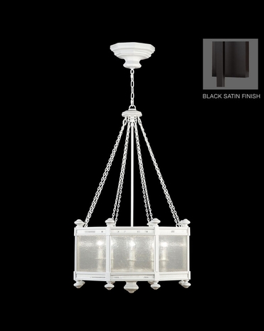807440-6ST Fine Art Lamps Black + White Story 43 inch 8 Light Pendant