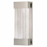 810950-23ST Fine Art Lamps 2 Light Crystal Bakehouse 18" Sconce with Silver Finish