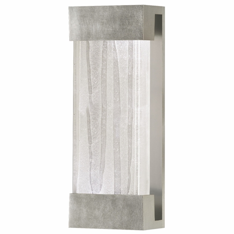 810950-33ST Fine Art Lamps 2 Light Crystal Bakehouse 18" Sconce with Silver Finish