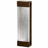 811050-13 Fine Art Lighting Crystal Bakehouse 24" Sconce with Bronze w/Spires Glass Block Finish