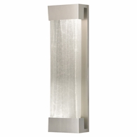 811050-23 Fine Art Lighting Crystal Bakehouse 24" Sconce with Silver w/Spires Glass Block Finish