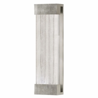 811050-33 Fine Art Lighting Crystal Bakehouse 24" Sconce with Silver Leaf w/Spires Glass Block Finish