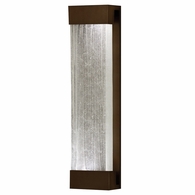811150-13 Fine Art Lighting Crystal Bakehouse 30" Sconce with Bronze w/Spires Glass Block Finish