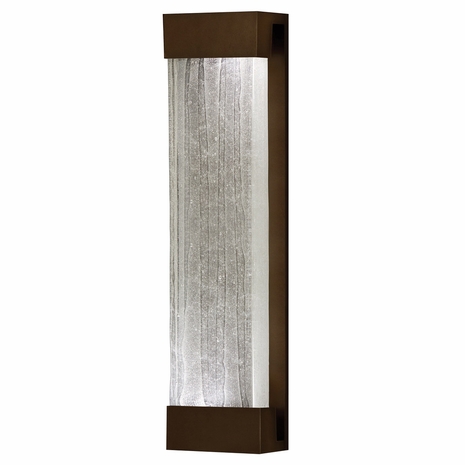 811150-13 Fine Art Lighting Crystal Bakehouse 30" Sconce with Bronze w/Spires Glass Block Finish