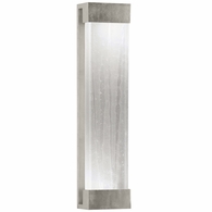 811150-33 Fine Art Lighting Crystal Bakehouse 30" Sconce with Silver Leaf w/Spires Glass Block Finish